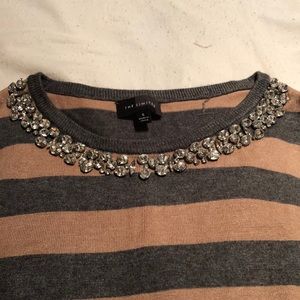 The Limited 3/4 embellished sweater